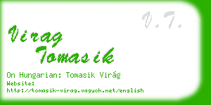 virag tomasik business card